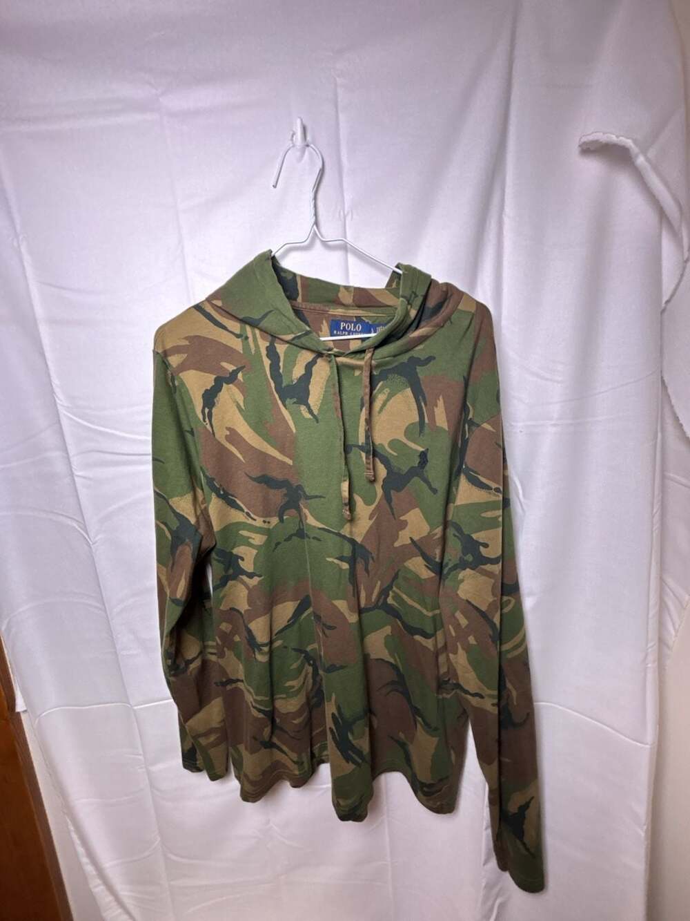 Polo Ralph Lauren Men's Camouflage Long Sleeve Lightweight Hooded T-Shirt